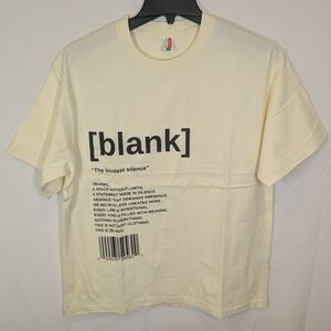 New Streetwear Style  Creamy Beige Men's Cotton T-shirt, size M